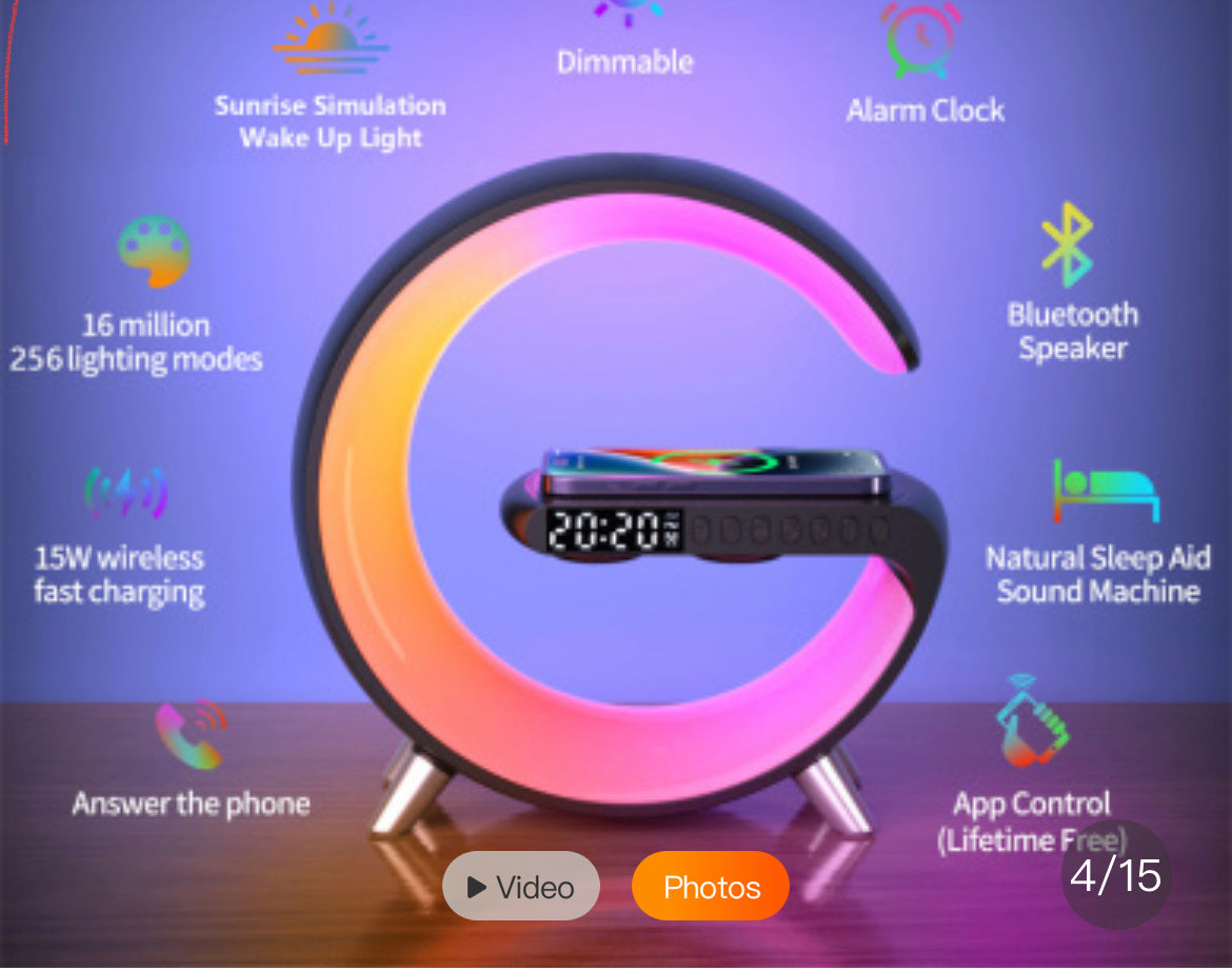 Wireless Charger Atmosphere Lamp